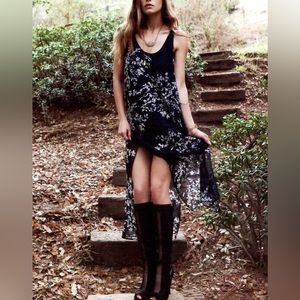 NEW SZ S Chaser Silk Open Back Sheer Maxi